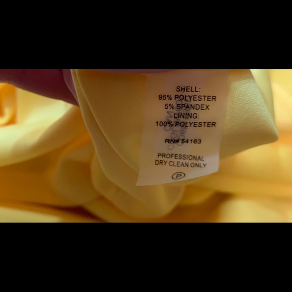 Calvin Klein yellow dress size 6 - Picture 6 of 6